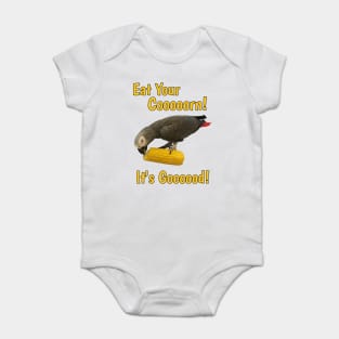 Eat Your Corn African Grey Parrot Baby Bodysuit